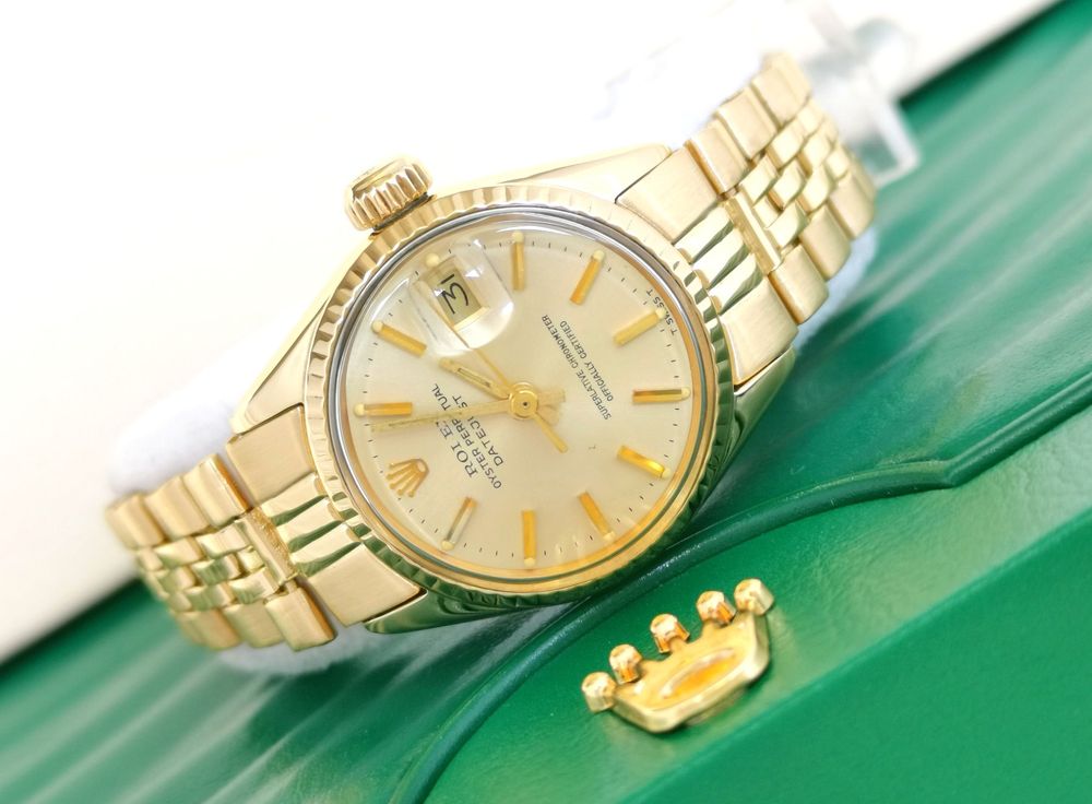 Rolex Orologi: Rolex Oyster Perpetual Datejust 18K Gold neuwertig ref.6517 – Nuovo (secondo la descrizione) da Nottwil venduto da Kaufen003 5
