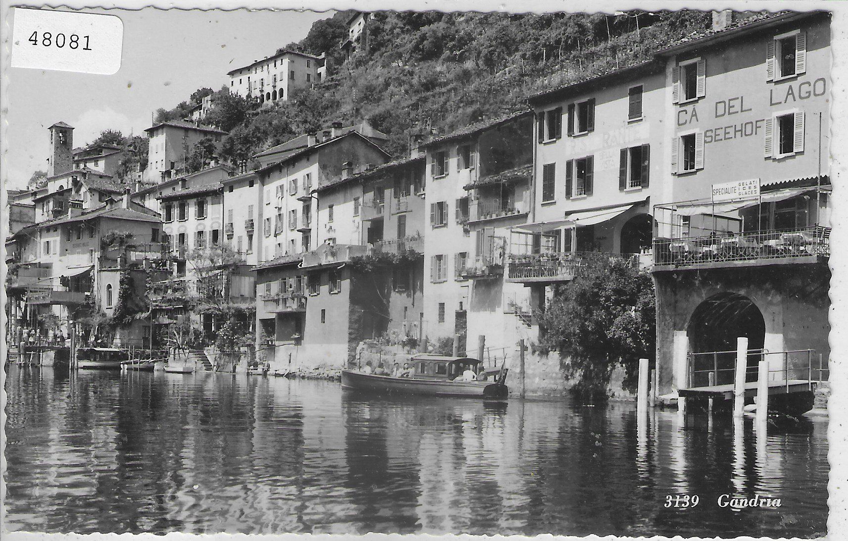 Cartoline postali: Gandria - Ristorante Seehof – Usato da Ettingen venduto da Kartenplanet