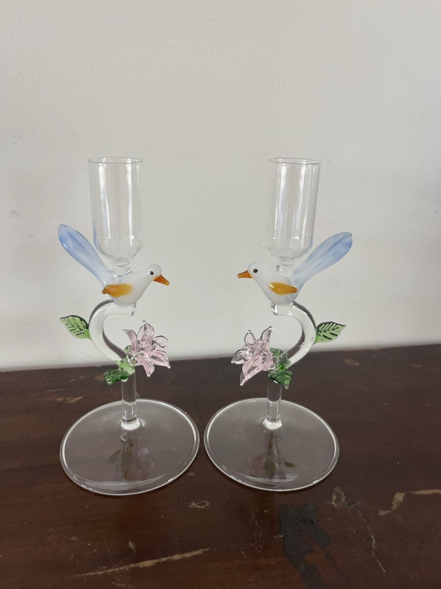 Portacandele: 2xKerzenständer aus Glas – Nuovo e nell'imballaggio originale da Saanen venduto da SoniaMichaela 5