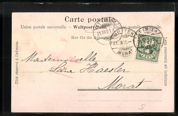 Cartoline postali: AK Saint-Imier, Les Collèges, 1901 – Usato da Berlin venduto da bartko-reher 1