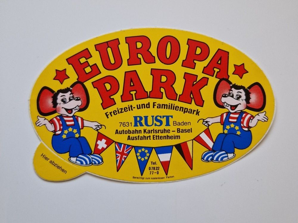 Adesivo Pubblicità Europa-Park Rust Bobbahn Delfinarium Stemma