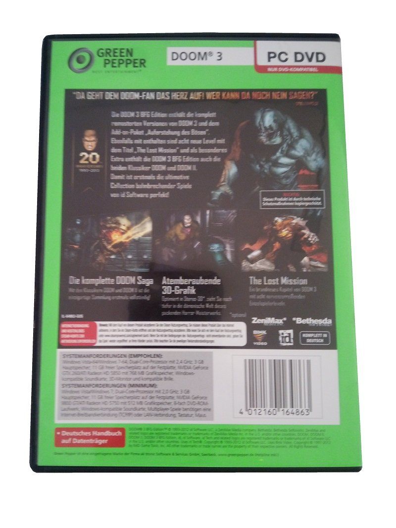 Spiele: Doom 3 BFG Edition, The Orange Box & Pole Position 2012 – Gebraucht aus Werdenberg von EXA-Secondhand 2