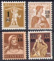 1915, 132-135**, 4 Werte postfrisch (14234)