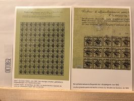 AK mit Briefmarken von Genf 1843 & 1847 