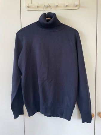Schicker Saint Tropez Rollkragenpullover Dunkelblau Gr. S/M
