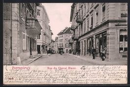 AK Porrentruy, Rue du Cheval Blanc, 1906