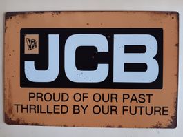 JCB Blechschild