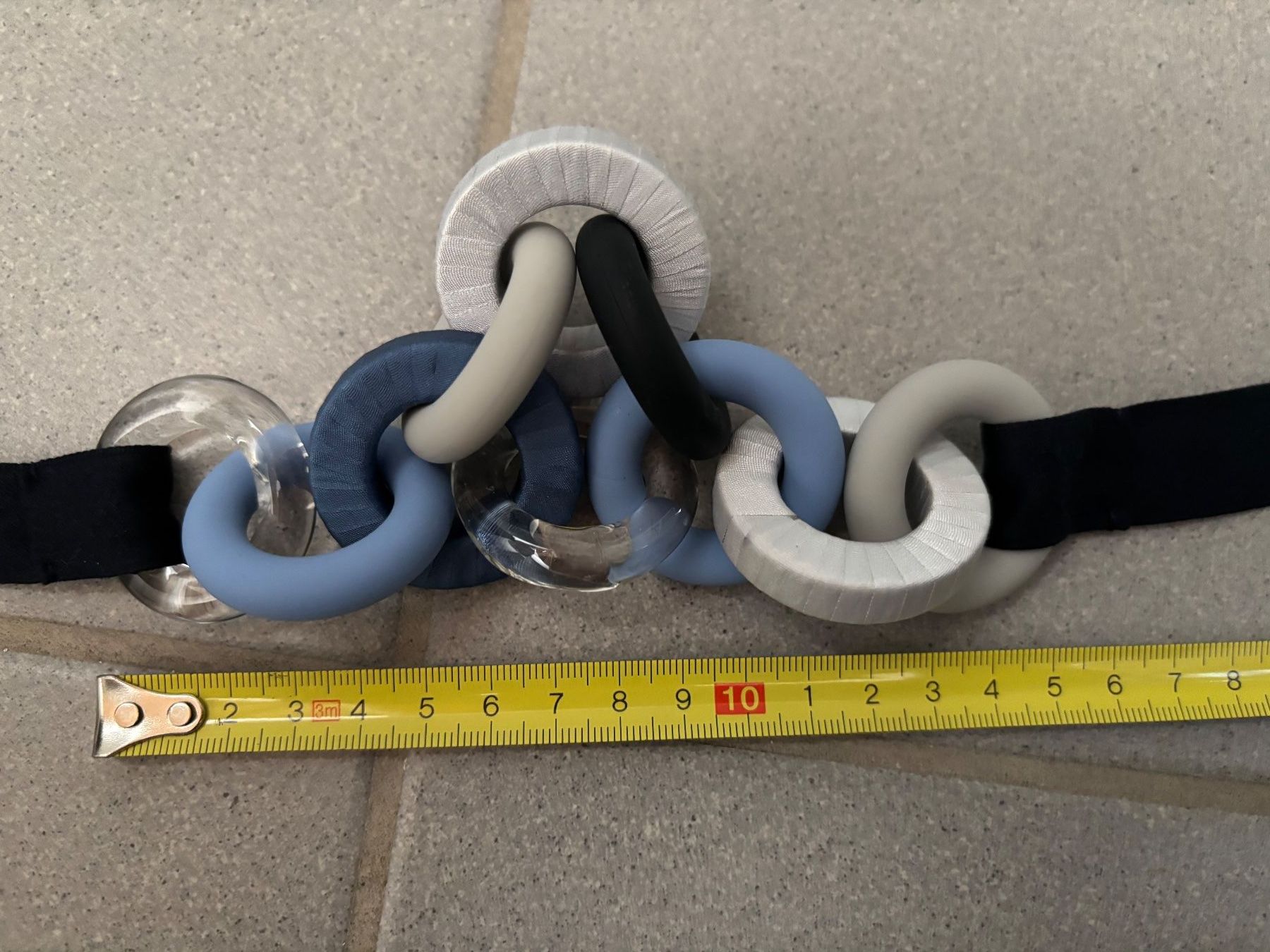 Cos Catenine: COS Kette mit Bändern, blau/grau – Nuovo (secondo la descrizione) da Wangen ZH venduto da Mahmood11 5