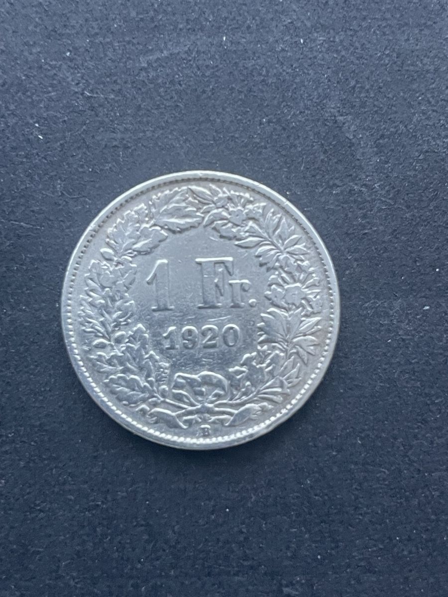 Tutti le monete: 1.- Silber CH Jahr 1920 – Usato da Meierskappel venduto da Hala03 1