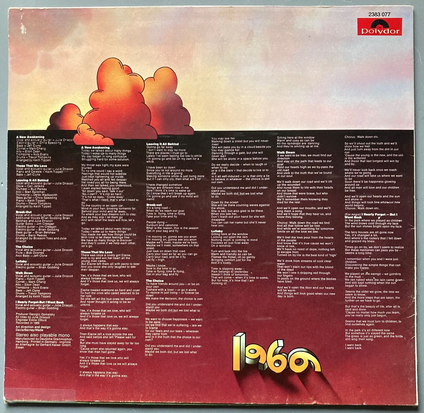 Dischi in vinile: JULIE DRISCOLL - 1969 – Usato da Poliez-Pittet venduto da Newtown-Records 1