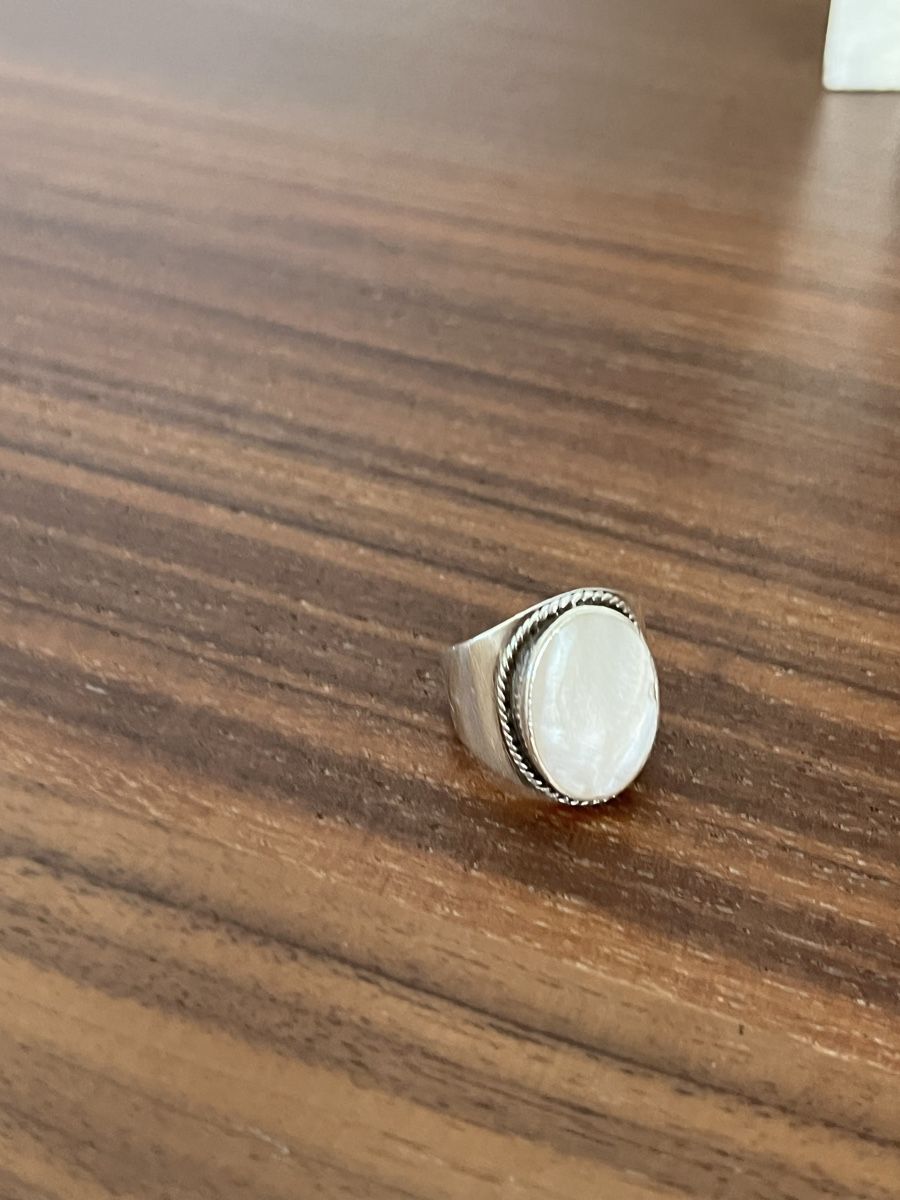 Anelli: Ring Silber mit Perlmutt – Usato da Bern venduto da noe_vt6q 1