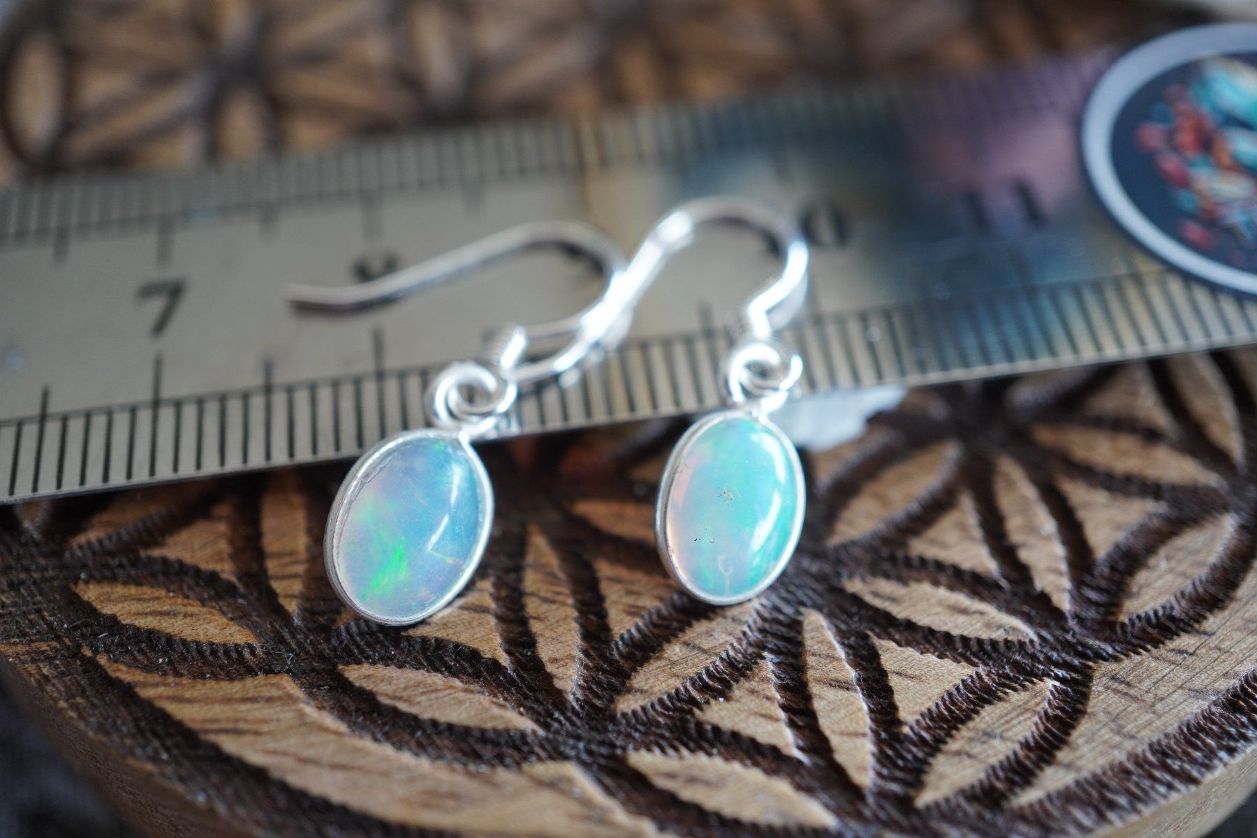 Orecchini pendenti & Orecchini a lobo: Ohr  Hänger Aus Opal mit Silber Edel – Nuovo e nell'imballaggio originale da Eschenbach SG venduto da topstone 6
