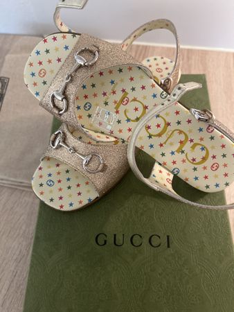 New Gucci original Glitter Sandals