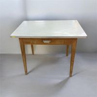 Tisch mit Schublade, Holz, Vintage Look