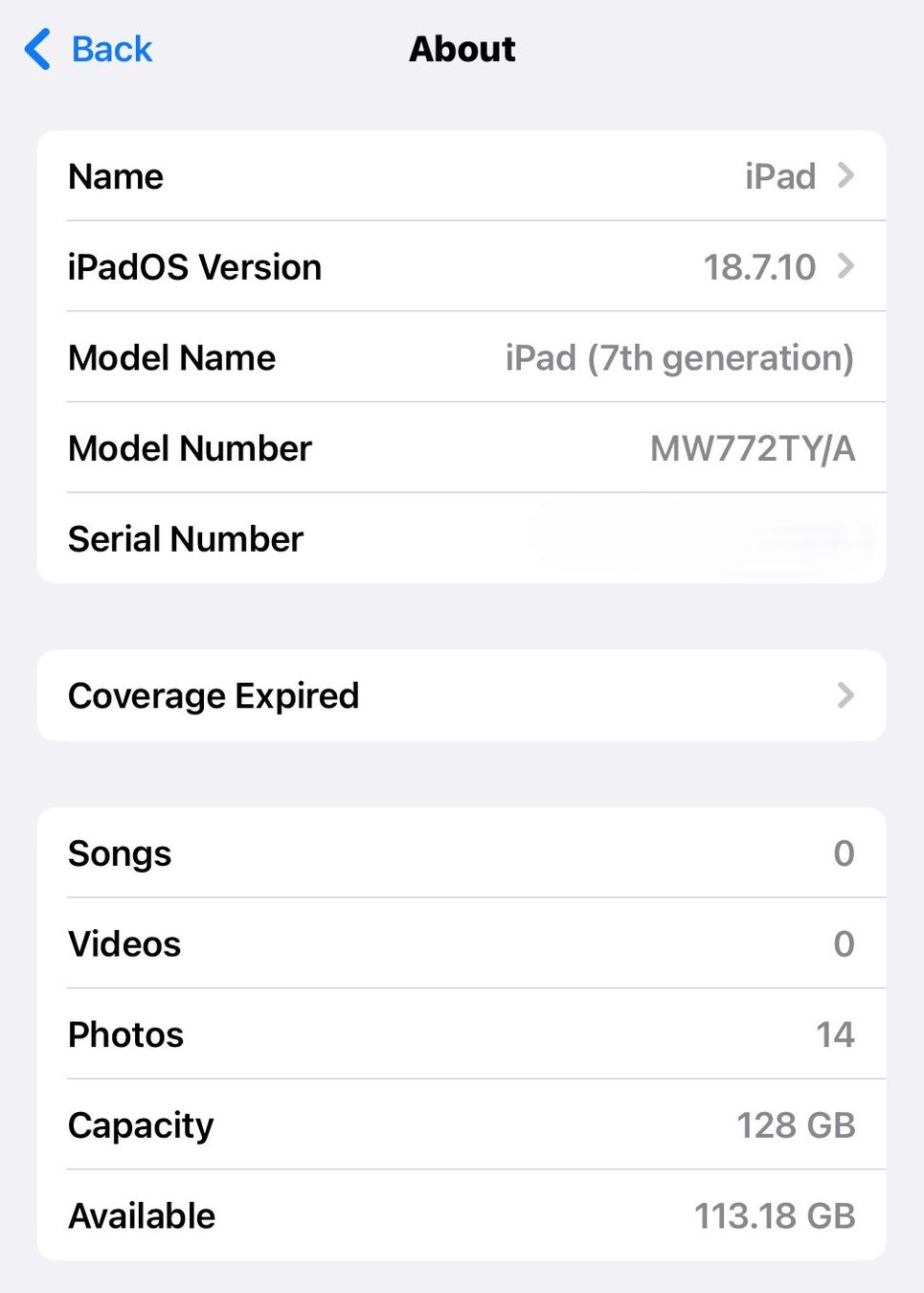 Apple Tablet PC: iPad 10.2" 7th Generation 128GB Akku 96% – Usato da Riehen venduto da bassettg 3