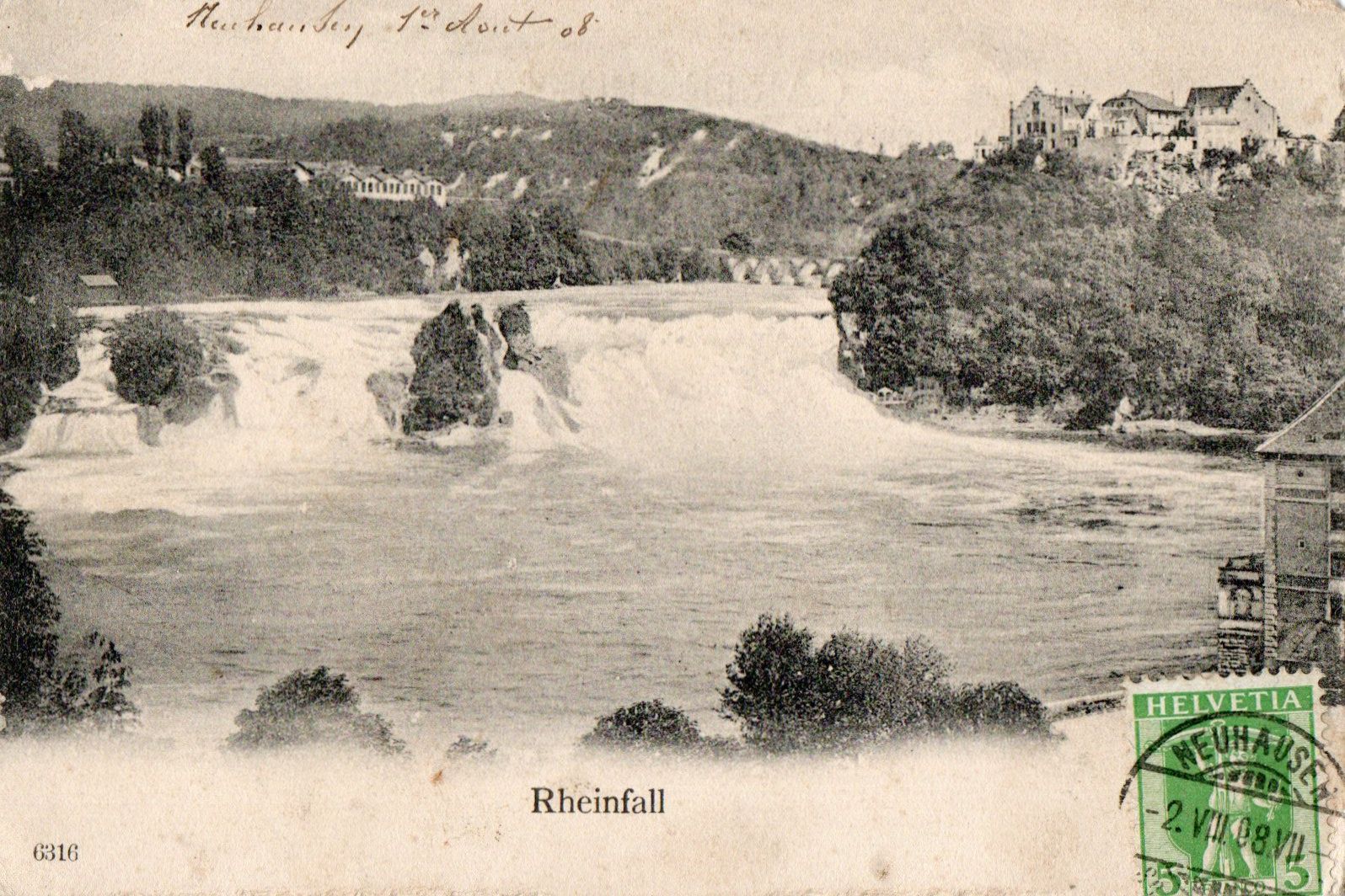 Ansichtskarten: Rheinfall – Gebraucht aus Melano von pisonsdro