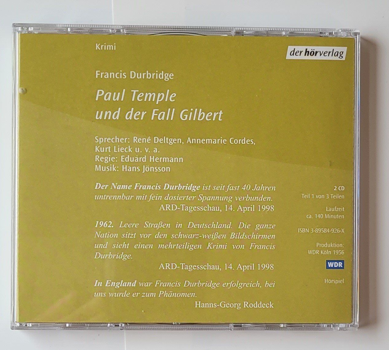 Audiolibri: Paul Temple und der Fall Gilbert, Hörbuch – Usato da Zürich venduto da Avd 3