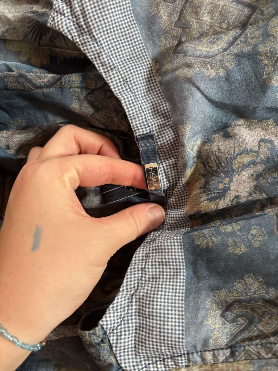 High Blusen: Damen Bluse HIGH use blau gemustert Grösse M  – Neu (gemäss Beschreibung) aus Kirchberg SG von lar_8mw6 3