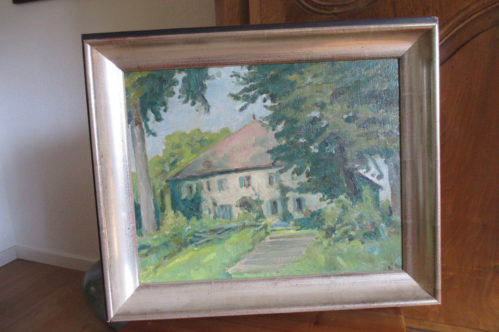 Dipinti: de Meuron Louis Henri, peinture sur bois – Usato da Grenchen venduto da elibethma 7