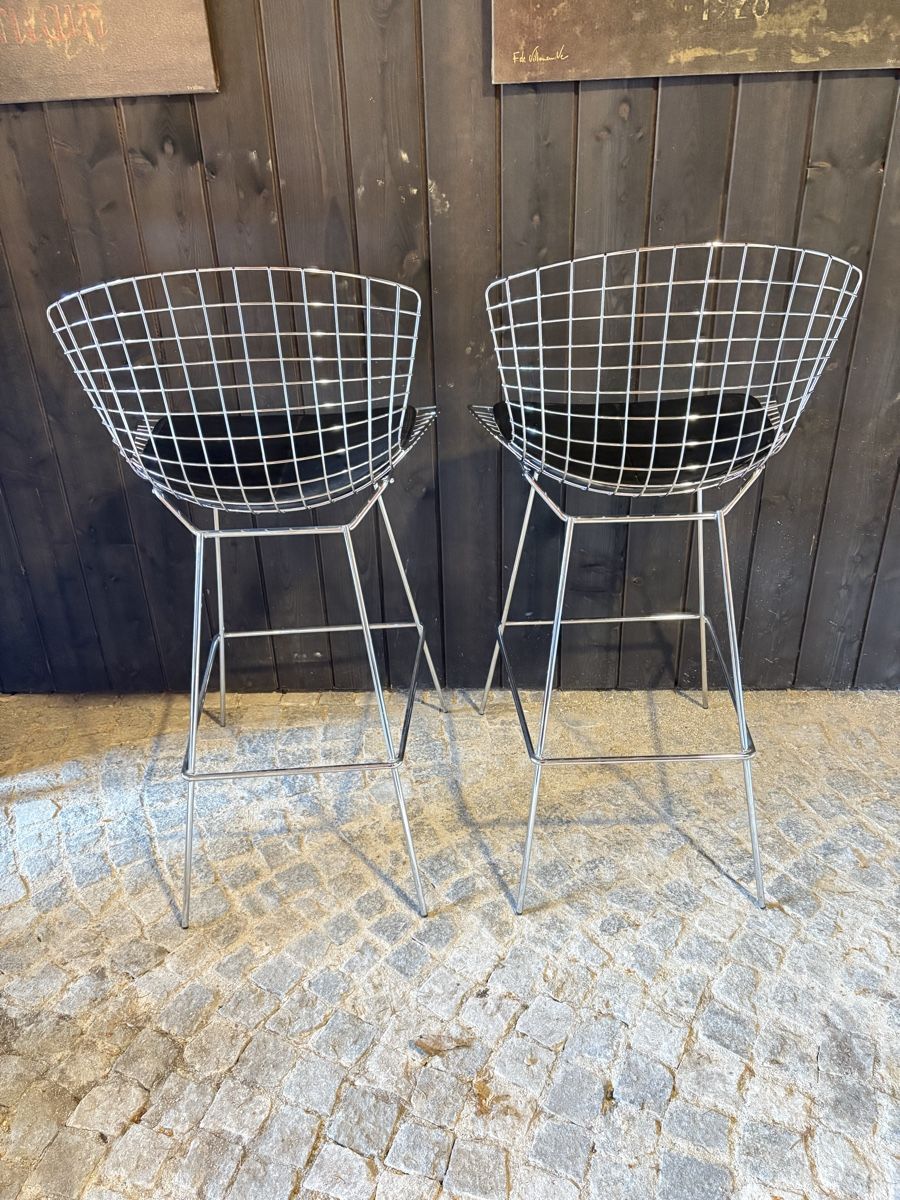 Sedie: Paire de chaises de bar Bertoia – Usato da Plan-les-Ouates venduto da mirobinfr 2