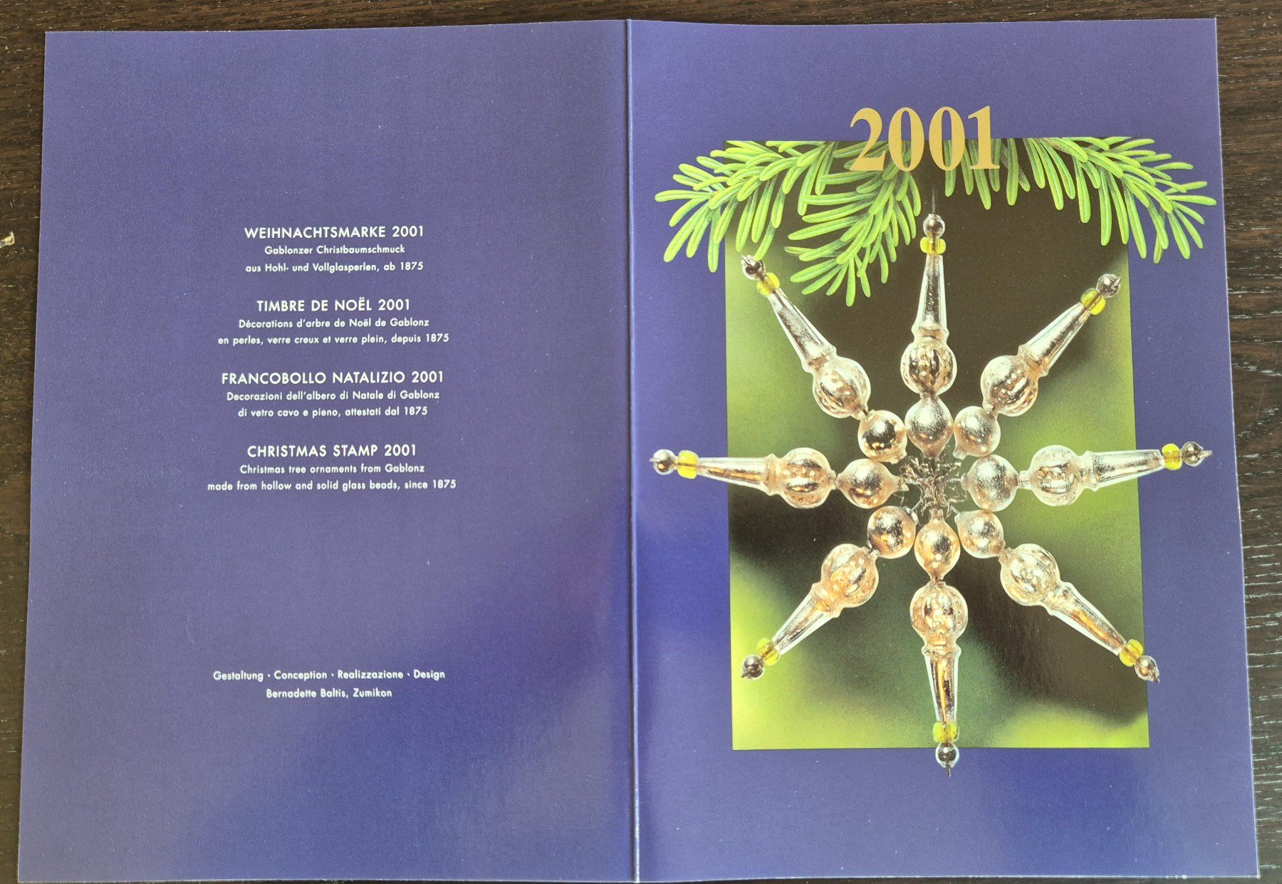 Tutti i francobolli: Weihnachtskarten 2001 + 2002 mit 4er Block – Usato da Buus venduto da papillon098 1