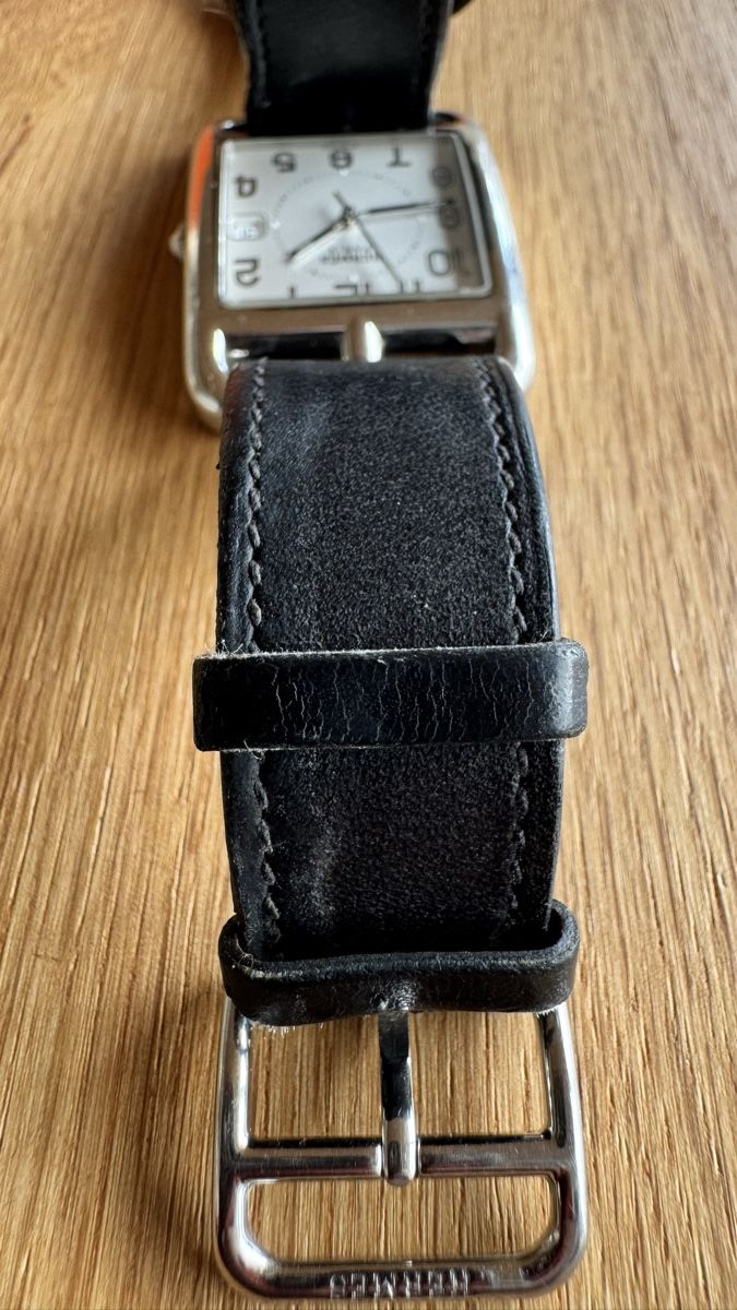 Hermès Orologi: Hermès Cape Cod Stahl, Lederarmband, Top! – Usato da Untersiggenthal venduto da TimeandShine 6