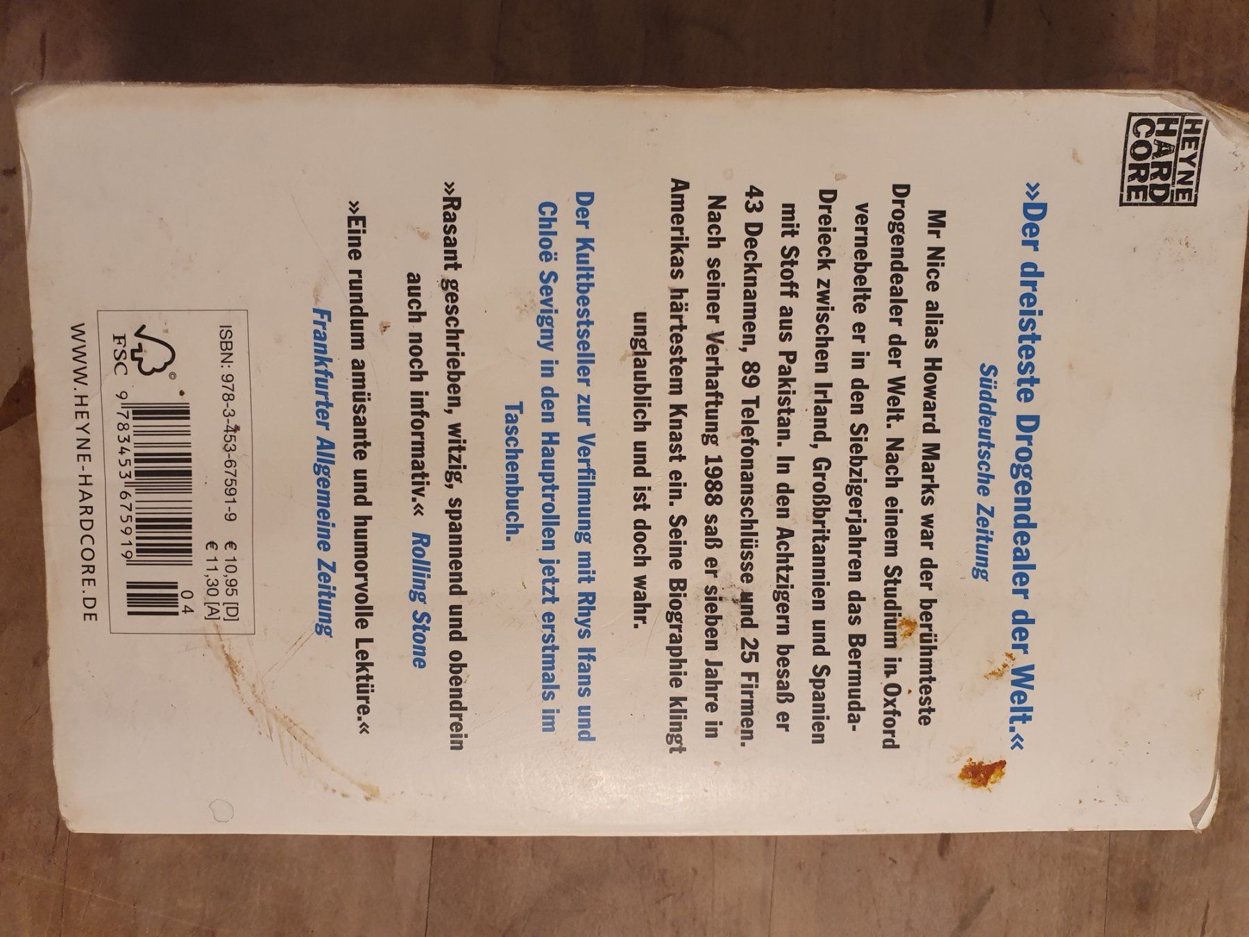 Libri: Mr Nice Howard Marks Heyne – Usato da Zürich venduto da loosebone 1
