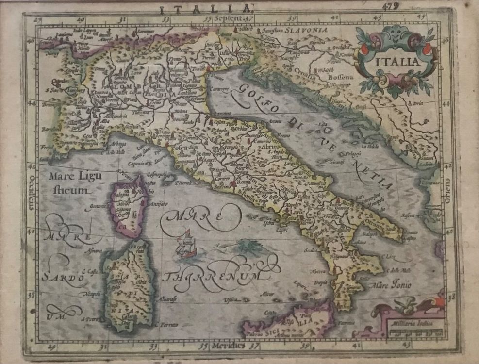 Gerhard MERCATOR (15121594) Antike Kolorierte Landkarte Kaufen auf