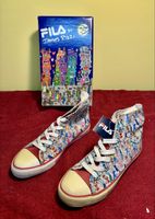 Fila Sneakers Hoch designt James Rizzi Gr. 42 neu