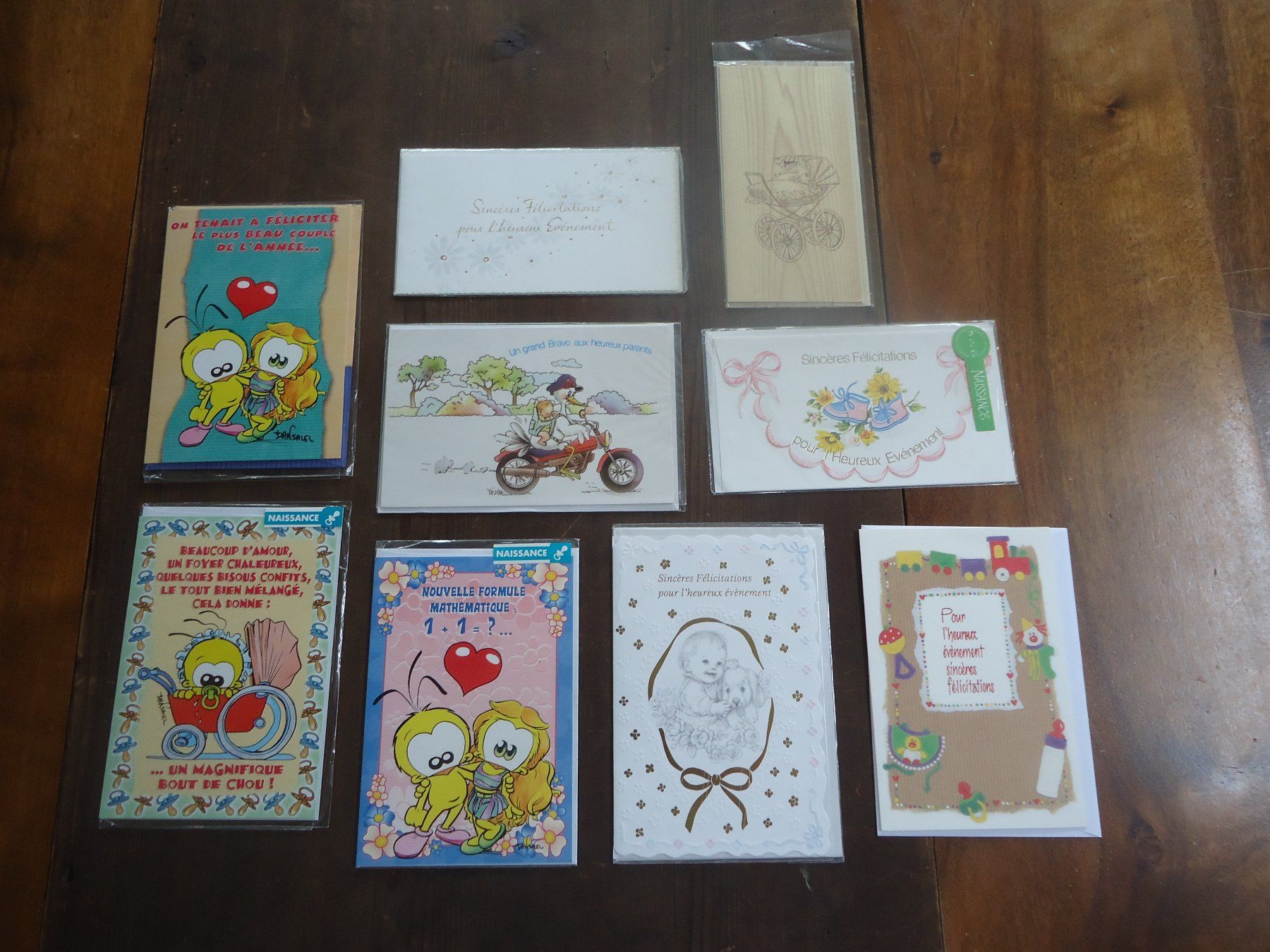 Cartoline: Cartes de naissance - 9 X – Nuovo (secondo la descrizione) da Vessy venduto da mafabe