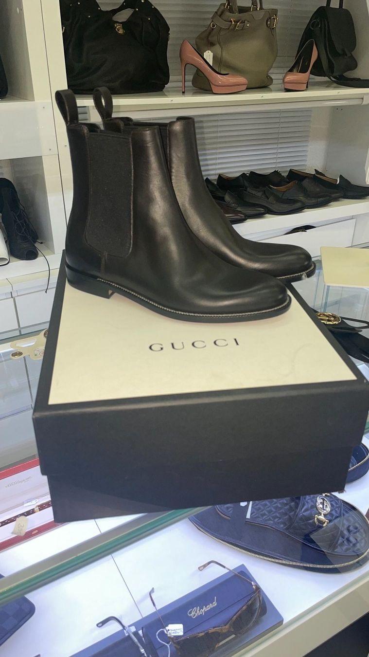Gucci Herrenschuhe: Gucci Herren Leder  Stiefel – Neu und originalverpackt aus Lachen SZ von HelvetiaLuxury
