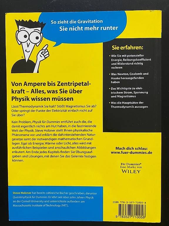 Libri: Physik für Dummies, Steven Holzner – Usato da Zürich venduto da Pascal_2bzx 1