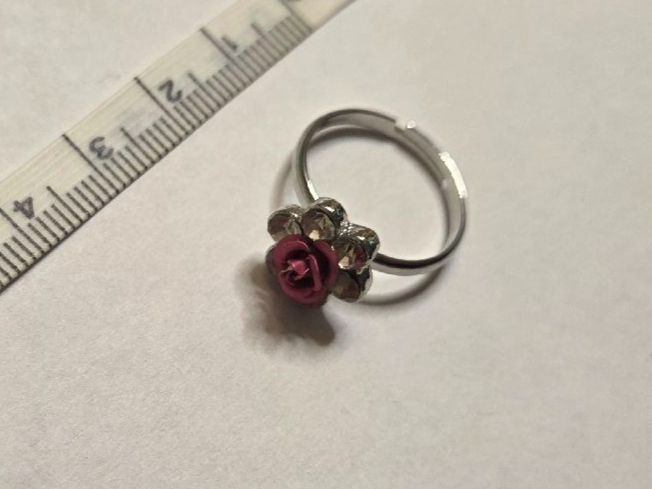 Ringe: Bague fantaisie rose fleur ajustable – Neu (gemäss Beschreibung) aus Territet von Cenh 5