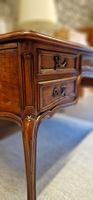 Antike Schreibtisch mit Lederbezug, Louis XV Stil Top