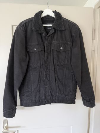 Veste en jean Zara doublée taille L noir bon état