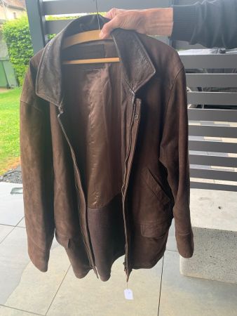 Veste cuir nubuck