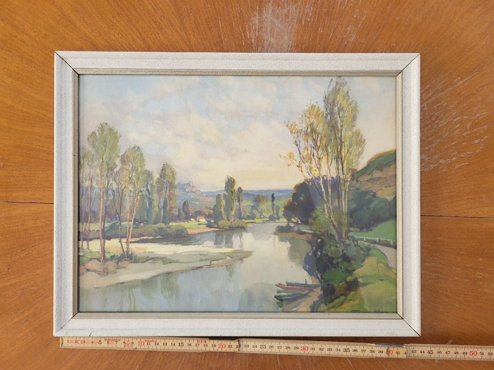 Dipinti: Gemälde Landschaft mit Flusslauf, gerahmt! – Usato da Wolfenschiessen venduto da daniwo 2