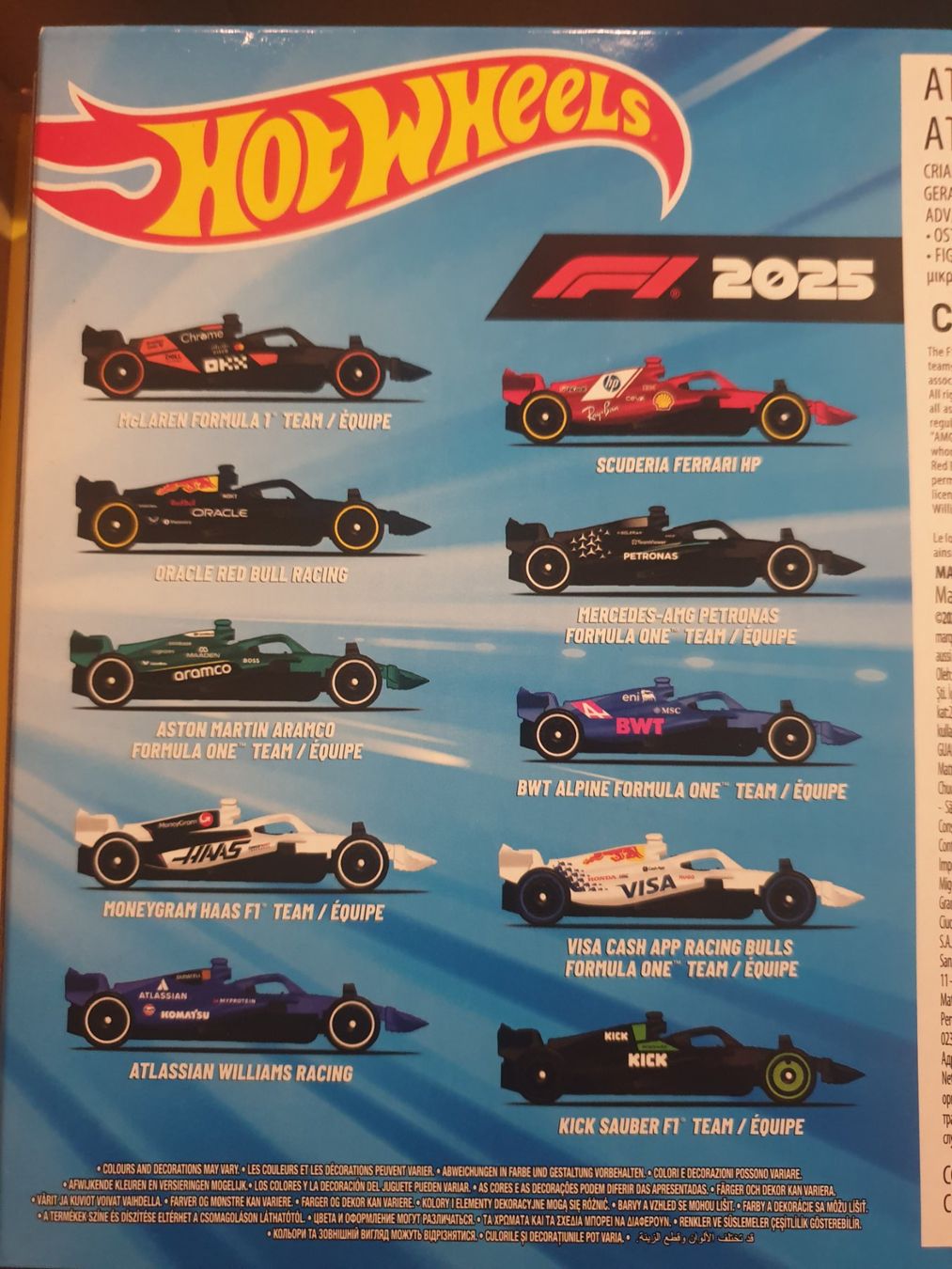 Hot Wheels Modellini d'auto: Hot Wheels 10 FORMULA 1 2025 – Nuovo e nell'imballaggio originale da Oftringen venduto da Rotor 5