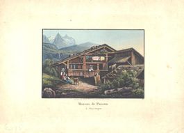 Meiringen altkolorierte Aquatinta bei Leuthold