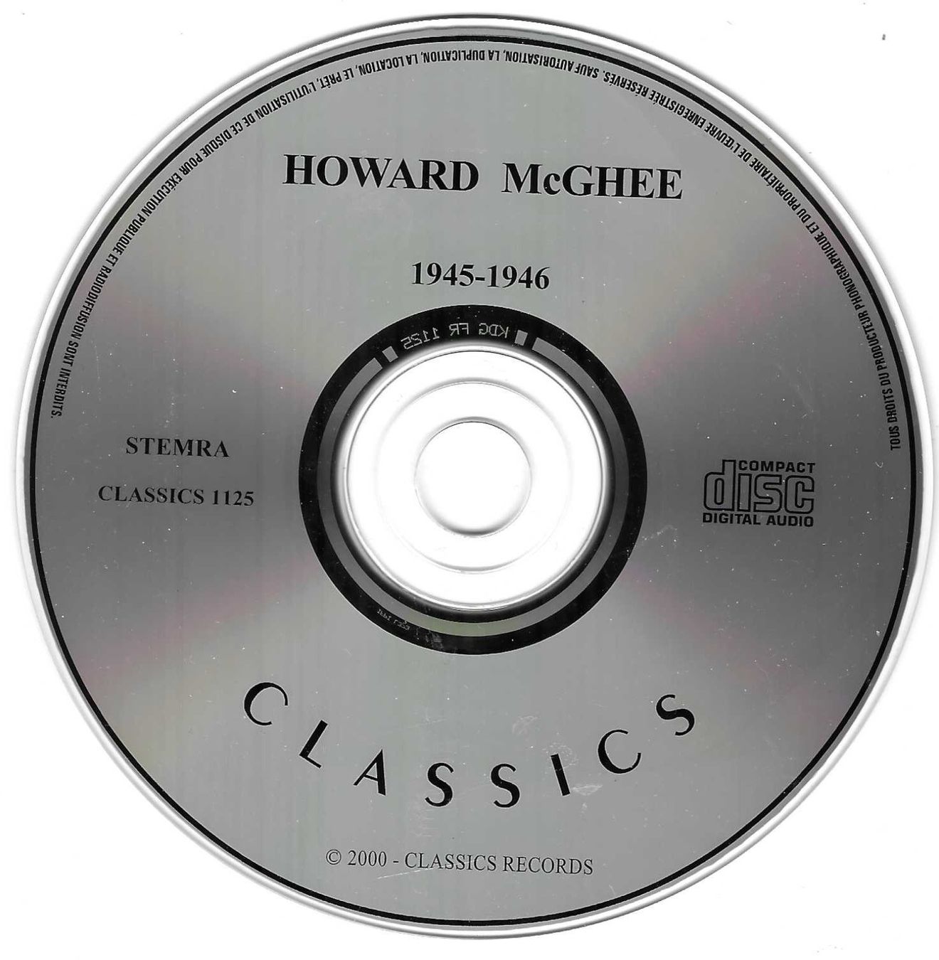 CD: HOWARD Mc GHEE  1945 - 1946 – Usato da Bex venduto da Giorgiob 2