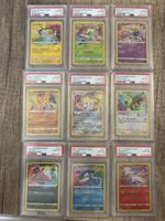 Alle 9 Pokemon Amazing Rares in PSA 10