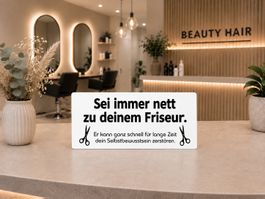 Deko-Schild Friseur