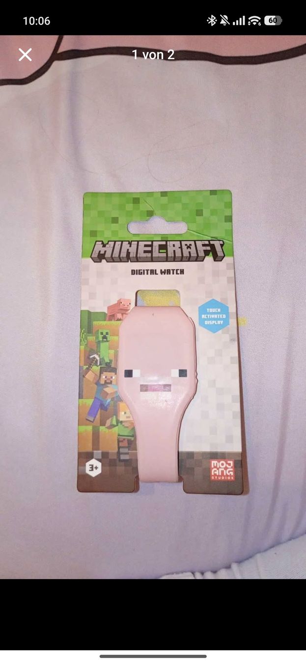 Orologi: Minecraft Digital Watch rosa neuwertig – Nuovo (secondo la descrizione) da Strengelbach venduto da car_hkj8
