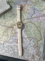 Swatch Armbanduhr, cremefarben, wie neu