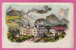 Kandersteg gelaufen Hôtel Bären 2-Bild Karte