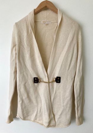 Michael Kors Cardigan beige Merino Cashmere Gr. XS