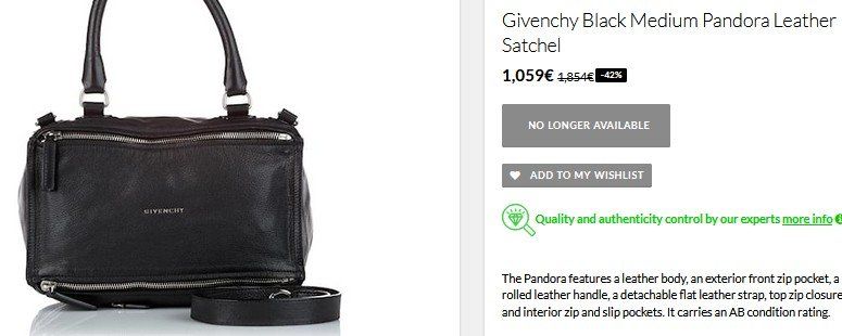 Givenchy Borse: Givenchy Pandora Tasche / sac – Usato da Collonges venduto da Auganien 2