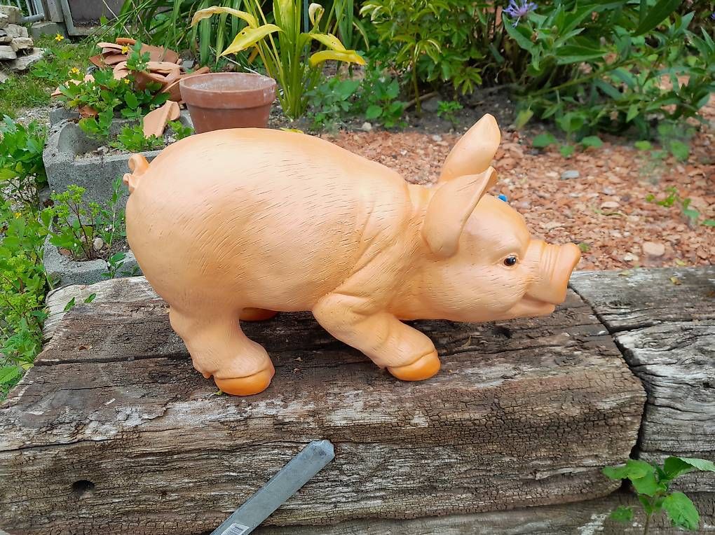 Figuren: Cochon en résine ht. 21 cm – Neu und originalverpackt aus courtételle von capsule05 3