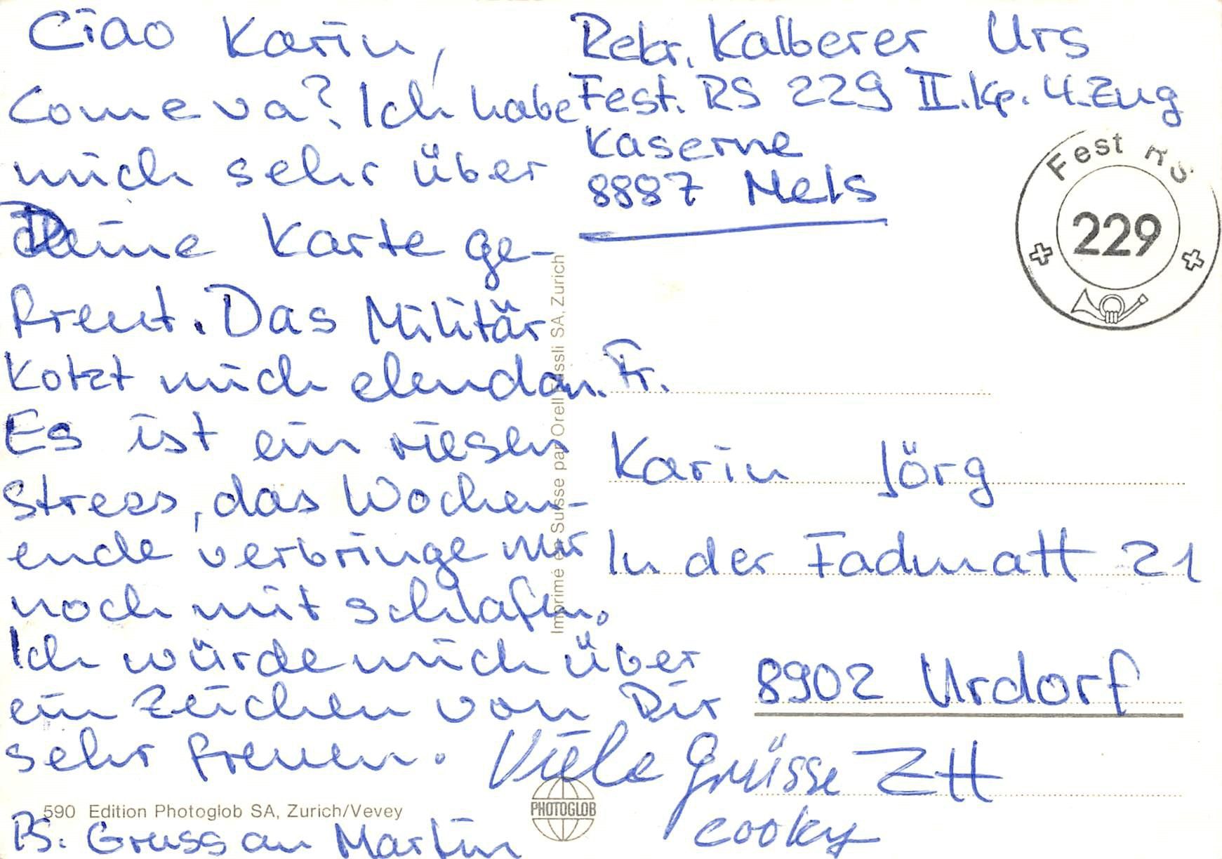 Cartoline postali: 3x Militär Humor – Usato da Ottikon b.Kemptth. venduto da Neptun1974 3