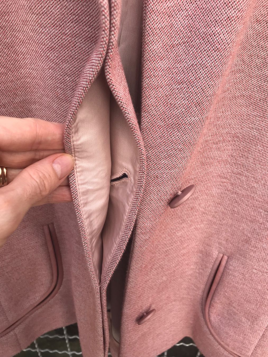 Akris Giacche: Wunderschöne Akris-Übergangsjacke in rosa – Usato da Zürich venduto da Salima03 3